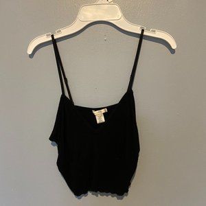 Black Cropped Tank